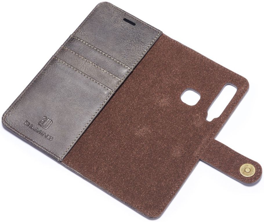 Samsung Galaxy A9 (2018) Leren 2-in-1 Bookcase en Back Cover Grijs afbeelding 10