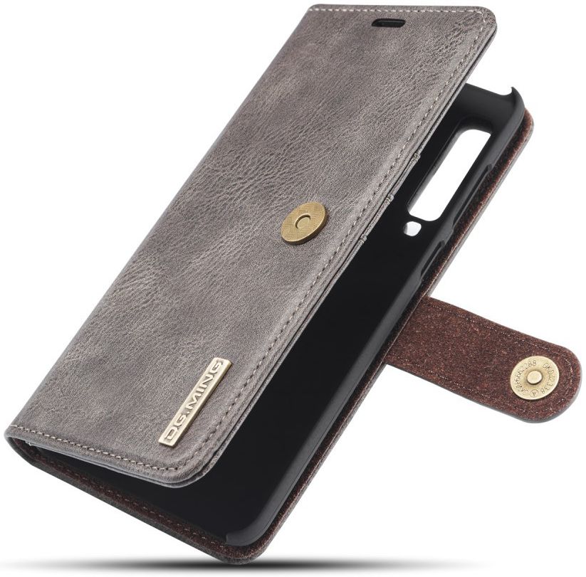Samsung Galaxy A9 (2018) Leren 2-in-1 Bookcase en Back Cover Grijs afbeelding 1