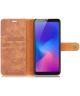 Samsung Galaxy A6 Plus Leren 2-in-1 Bookcase en Back Cover Bruin