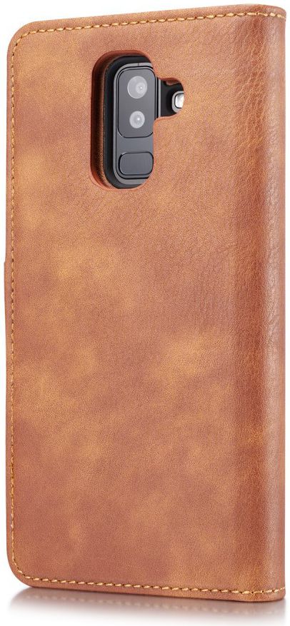 Samsung Galaxy A6 Plus Leren 2-in-1 Bookcase en Back Cover Bruin afbeelding 6