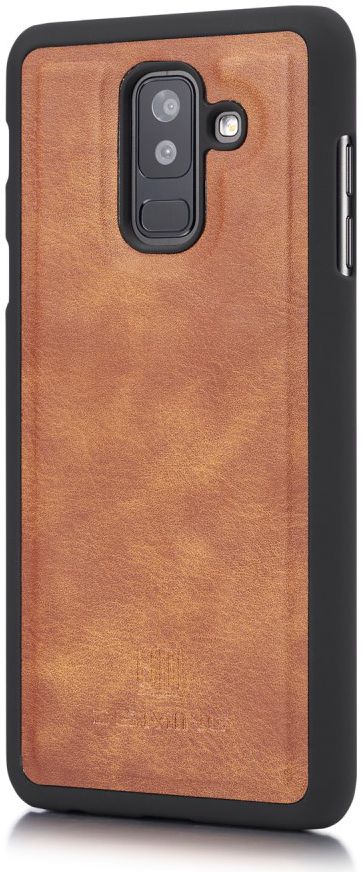 Samsung Galaxy A6 Plus Leren 2-in-1 Bookcase en Back Cover Bruin afbeelding 7