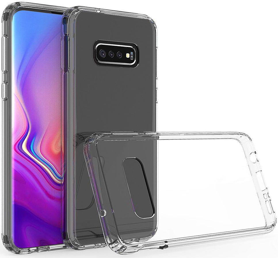 Samsung Galaxy S10E Hoesje Armor Back Cover Transparant afbeelding 1