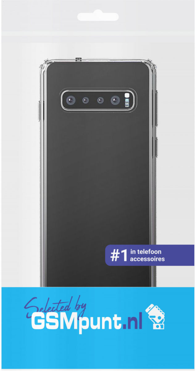 Samsung Galaxy S10 Hoesje Armor Back Cover Transparant afbeelding 3