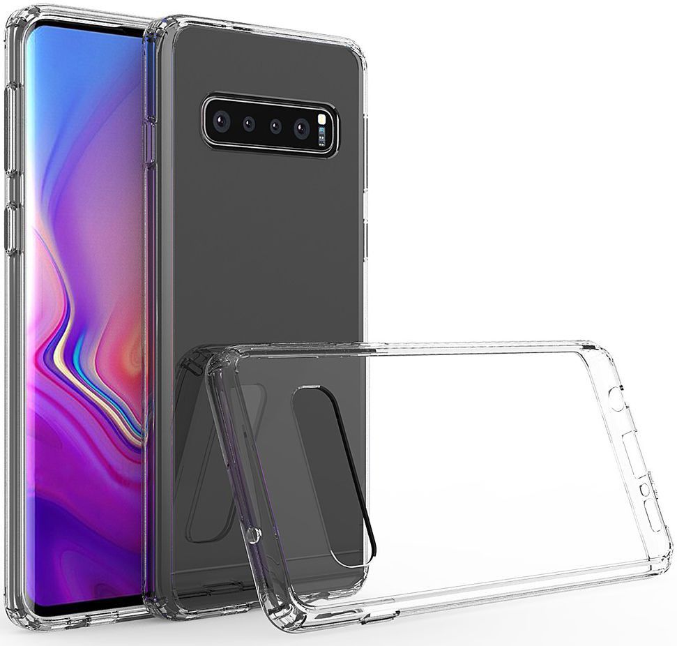Samsung Galaxy S10 Plus Hoesje Armor Back Cover Transparant afbeelding 1