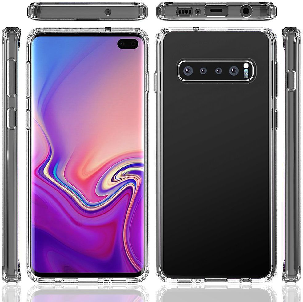 Samsung Galaxy S10 Plus Hoesje Armor Back Cover Transparant afbeelding 2