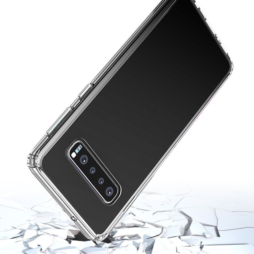 Samsung Galaxy S10 Plus Hoesje Armor Back Cover Transparant afbeelding 3