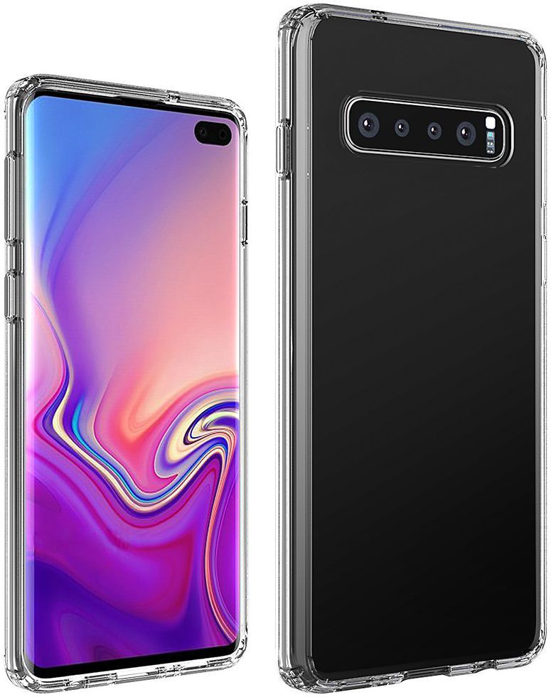 Samsung Galaxy S10 Plus Hoesje Armor Back Cover Transparant afbeelding 4