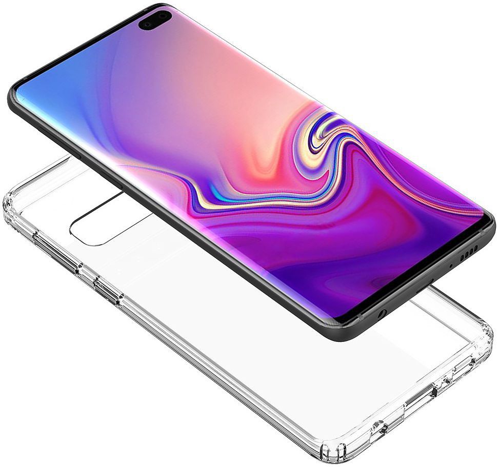 Samsung Galaxy S10 Plus Hoesje Armor Back Cover Transparant afbeelding 7
