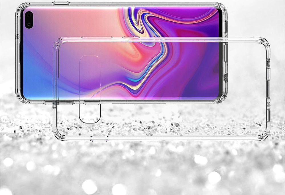 Samsung Galaxy S10 Plus Hoesje Armor Back Cover Transparant afbeelding 8