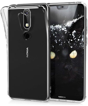 Nokia 5.1 Plus Transparant TPU Hoesje Hoesjes