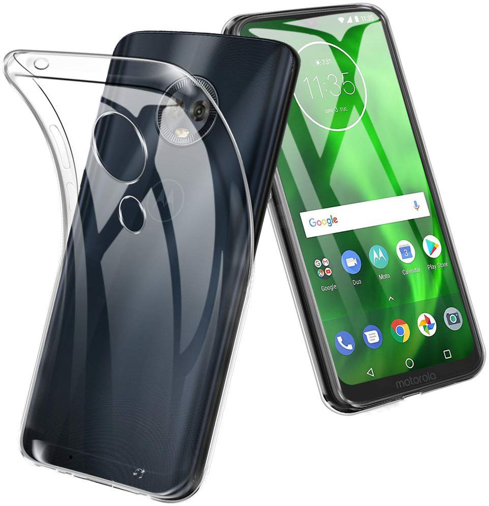 Motorola Moto G7 Hoesje Dun TPU Transparant afbeelding 1