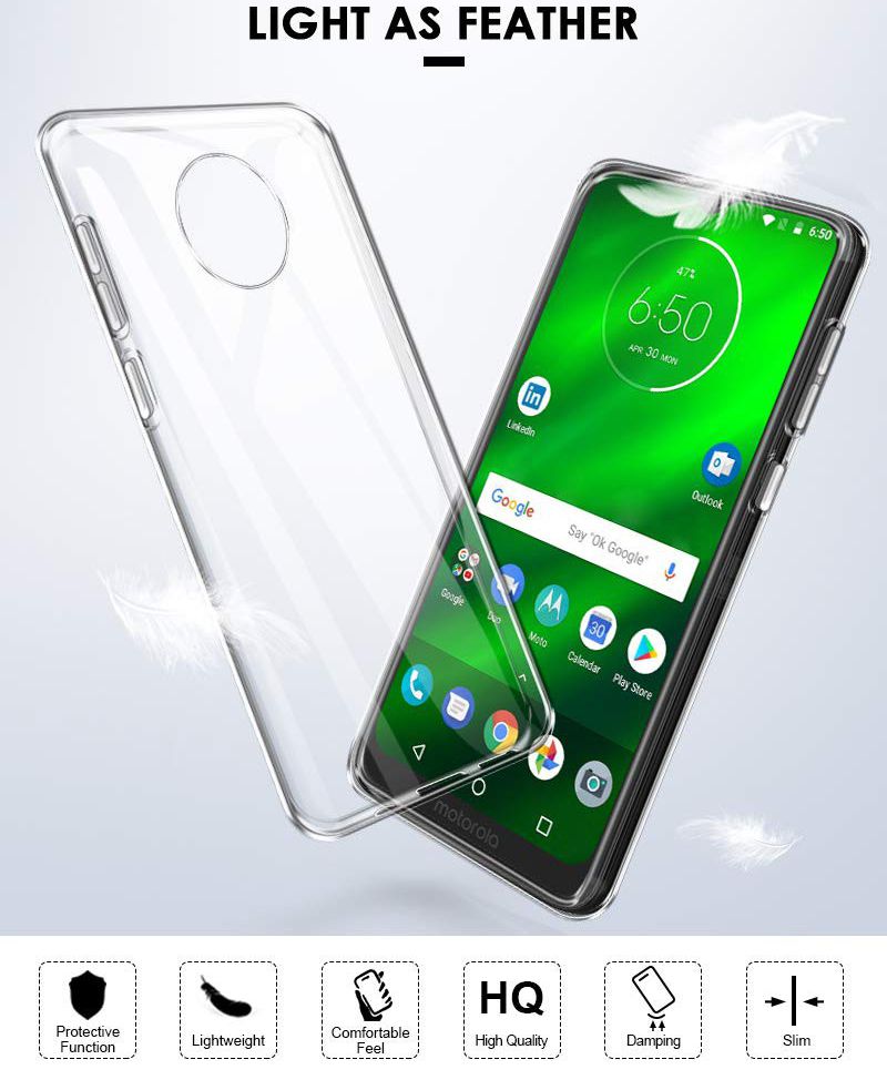 Motorola Moto G7 Hoesje Dun TPU Transparant afbeelding 2