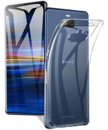 Sony Xperia 10 Plus Hoesje Dun TPU Transparant Hoesjes