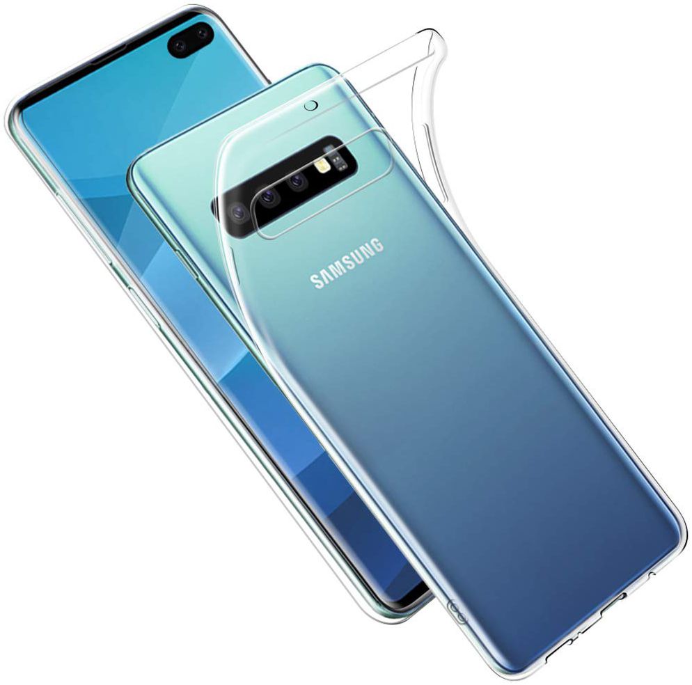 Samsung Galaxy S10 Plus Hoesje Dun TPU Transparant afbeelding 1