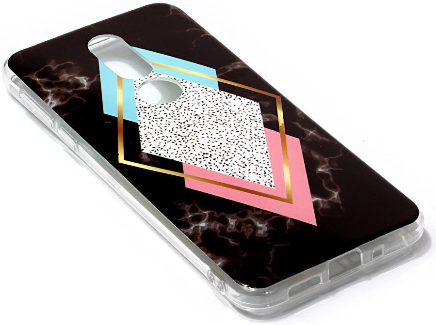 Nokia 7.1 Marmer Print TPU Hoesje Ruiten afbeelding 3