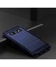 Samsung Galaxy S10E Geborsteld TPU Hoesje Blauw