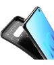 Samsung Galaxy S10E Siliconen Carbon Hoesje Blauw