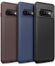 Samsung Galaxy S10 Siliconen Carbon Hoesje Blauw