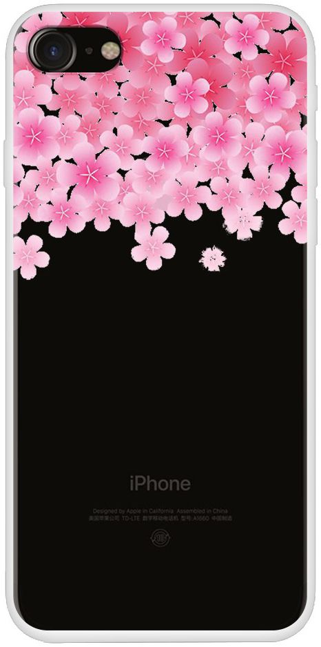 Apple iPhone 7/8 TPU Print Hoesje Peach Blossom afbeelding 1