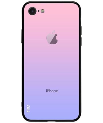 Apple iPhone 7/8 Hyrbide Combo Backcase Roze / Paars Hoesjes