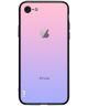 Apple iPhone 7/8 Hyrbide Combo Backcase Roze / Paars