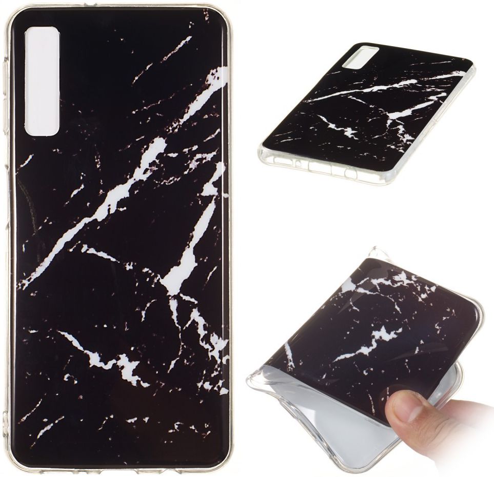 Samsung Galaxy A7 (2018) TPU Print Hoesje Marmer Print afbeelding 2