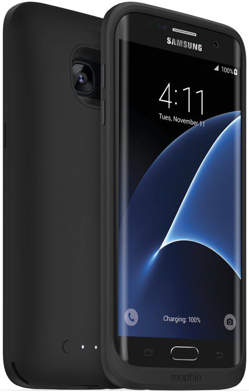 Mophie Juice Pack Batterij Hoesje Samsung Galaxy S7 Edge Zwart afbeelding 1