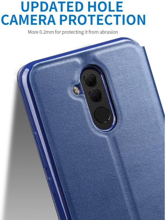 X-Level Flip Huawei Mate 20 Lite Hoesje met Kaarthouder Goud afbeelding 6