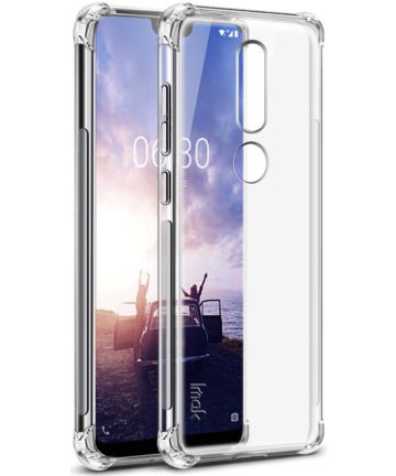 Nokia 7.1 TPU Hoesje met Screen Protector Transparant Hoesjes