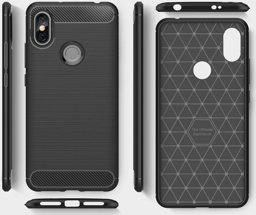 Xiaomi Redmi S2 Geborsteld TPU Hoesje Blauw afbeelding 11