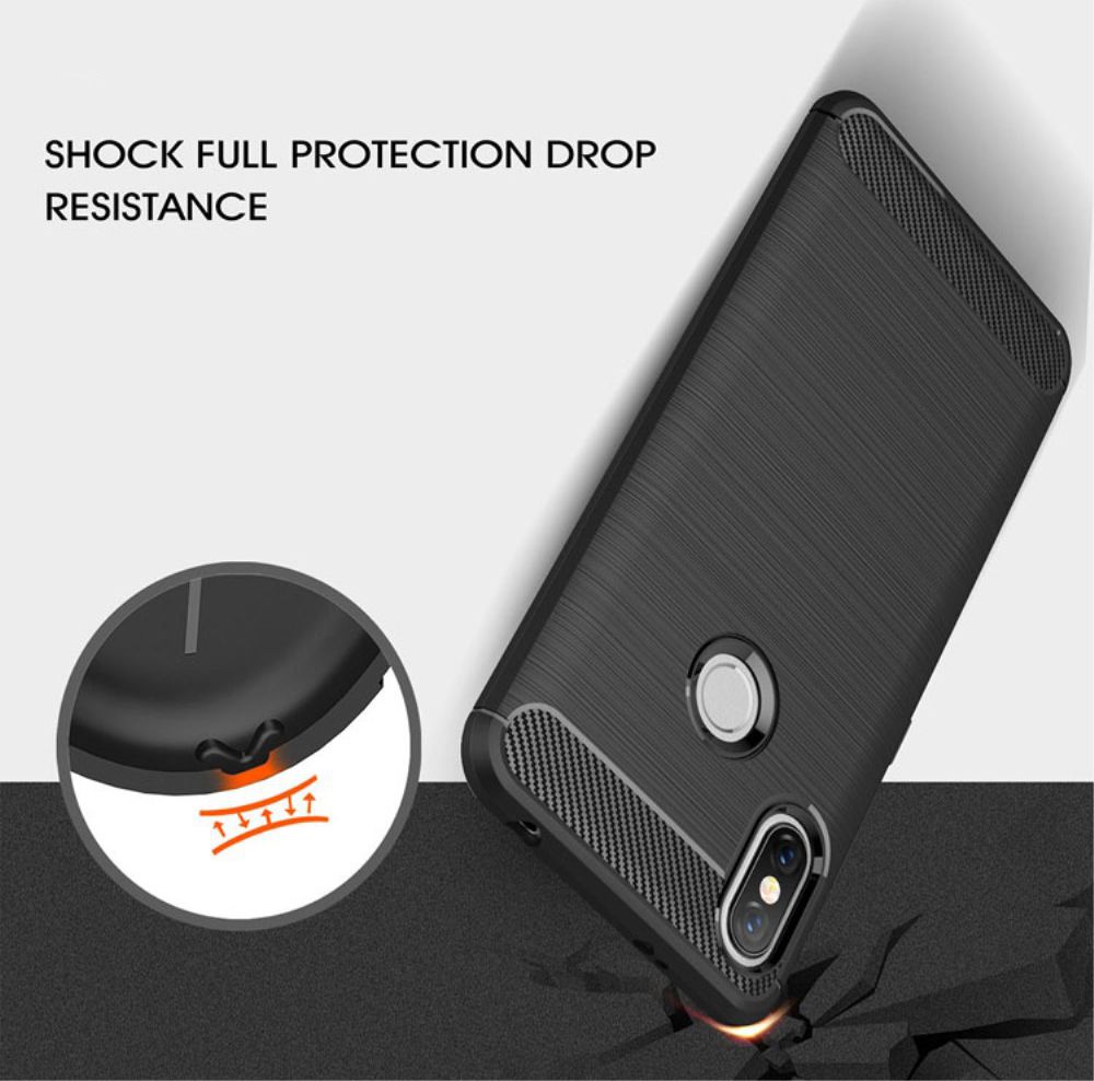 Xiaomi Redmi S2 Geborsteld TPU Hoesje Blauw afbeelding 4