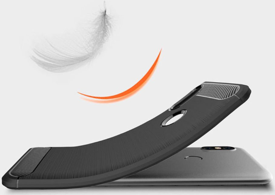 Xiaomi Redmi S2 Geborsteld TPU Hoesje Blauw afbeelding 6