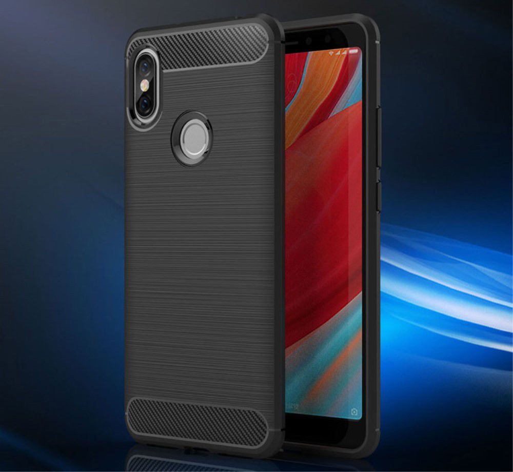 Xiaomi Redmi S2 Geborsteld TPU Hoesje Blauw afbeelding 7