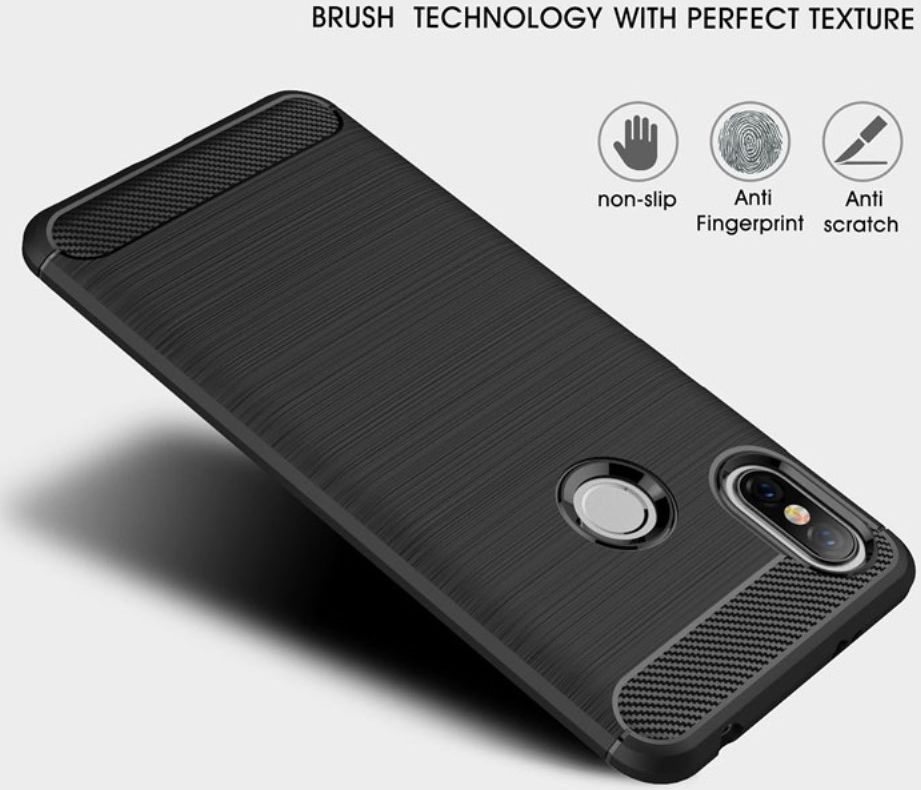 Xiaomi Redmi S2 Geborsteld TPU Hoesje Blauw afbeelding 8