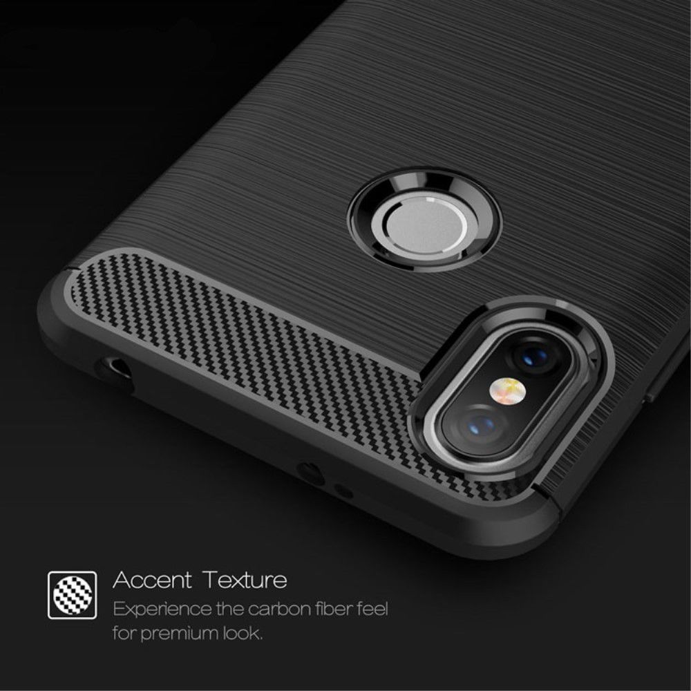 Xiaomi Redmi S2 Geborsteld TPU Hoesje Blauw afbeelding 9