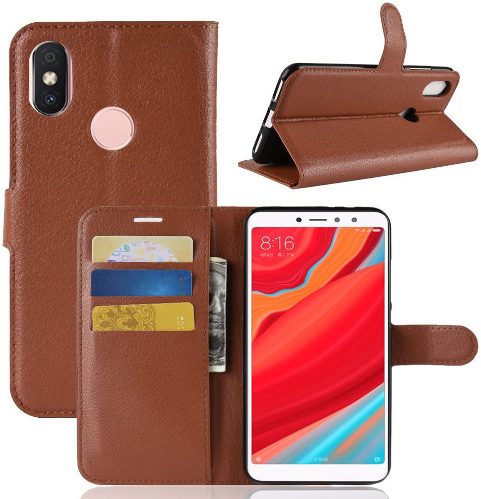 Xiaomi Redmi S2 Portemonnee Hoesje Bruin afbeelding 5