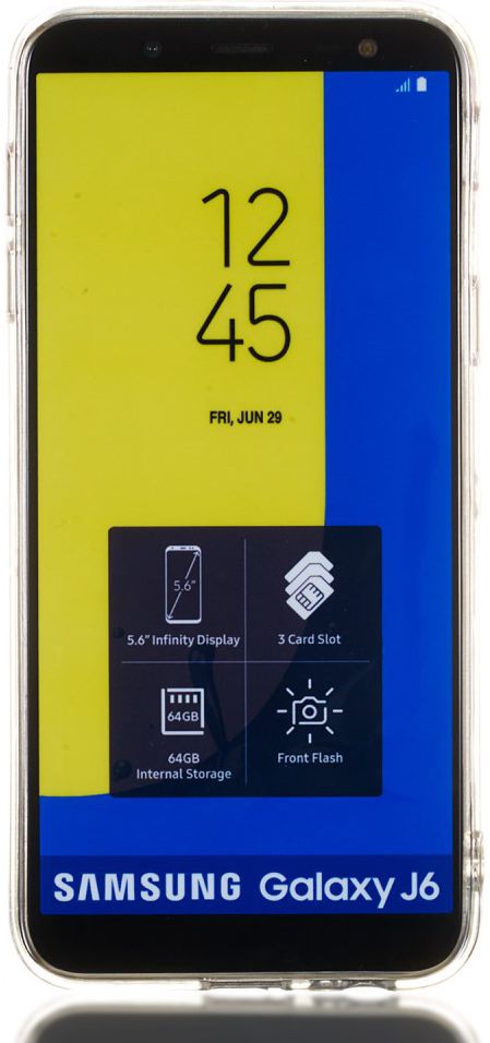 Samsung Galaxy J6 (2018) TPU Hoesje met Marmer Opdruk Hexagon afbeelding 6