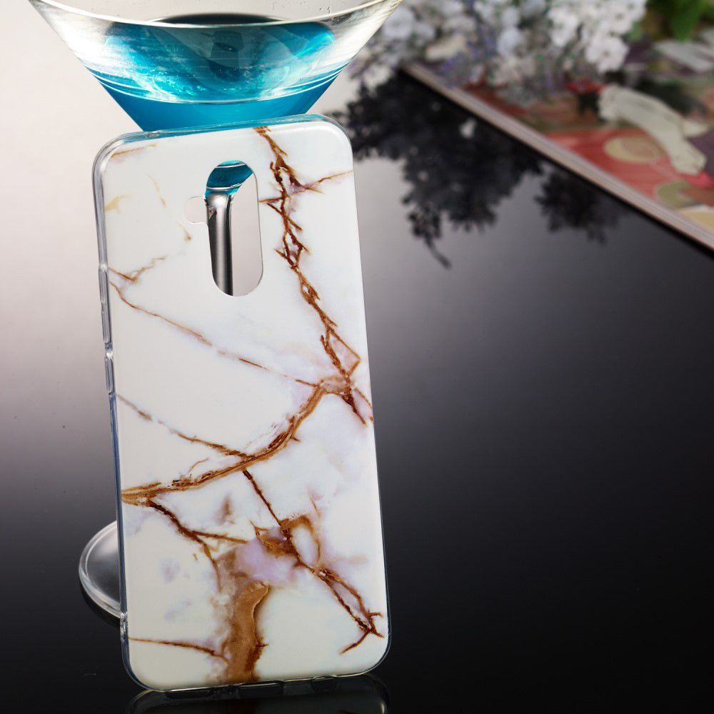 Huawei Mate 20 Lite TPU Hoesje met Marmer Print Wit afbeelding 4