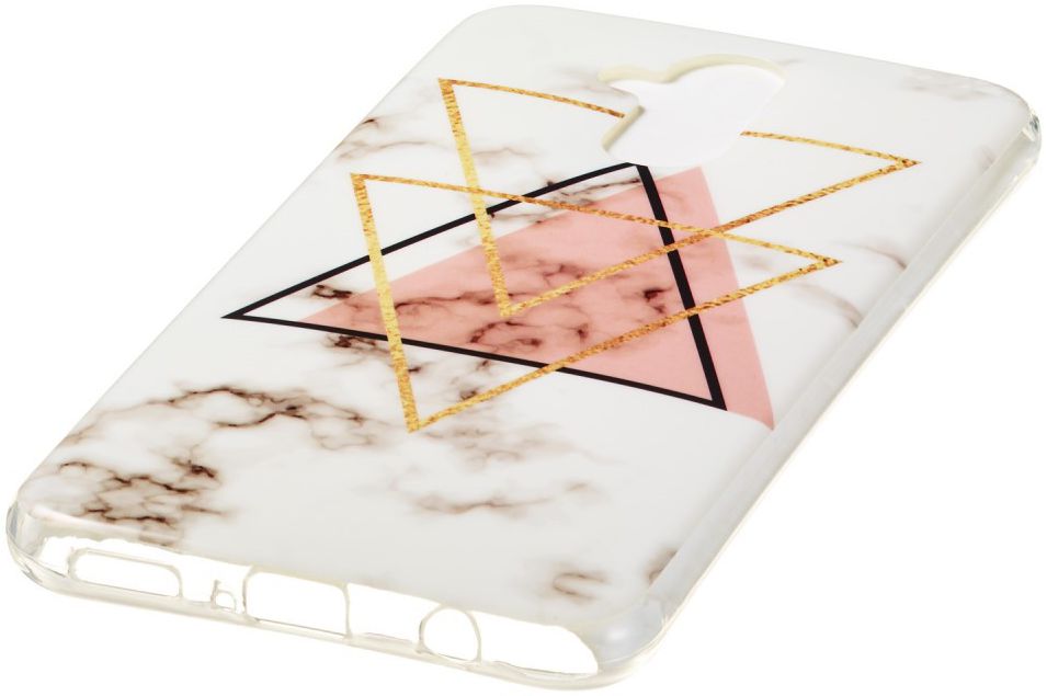 Huawei Mate 20 Lite TPU Hoesje met Marmer Print Driehoek afbeelding 2
