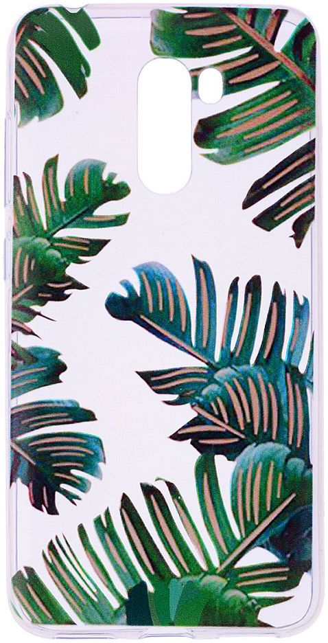 Xiaomi PocoPhone F1 TPU Backcover met Print Bladeren afbeelding 1