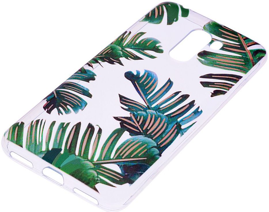 Xiaomi PocoPhone F1 TPU Backcover met Print Bladeren afbeelding 2