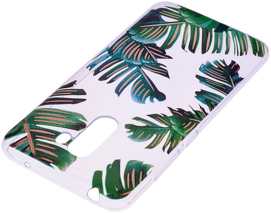 Xiaomi PocoPhone F1 TPU Backcover met Print Bladeren afbeelding 3