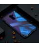 Xiaomi PocoPhone F1 TPU Backcover met Marmer en Leer Print Blauw