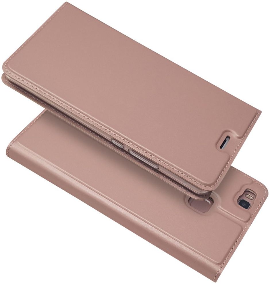 Huawei P9 Lite Luxe Portemonnee Hoesje Goud afbeelding 6
