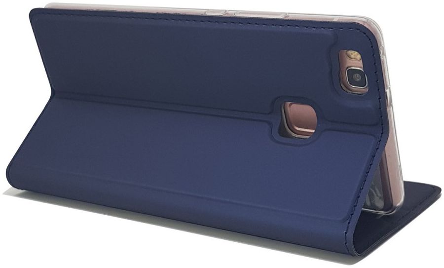 Huawei P9 Lite Luxe Portemonnee Hoesje Blauw afbeelding 3