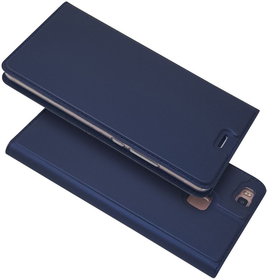 Huawei P9 Lite Luxe Portemonnee Hoesje Blauw afbeelding 6