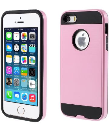 Apple iPhone SE Hybride Hoesje Roze Hoesjes