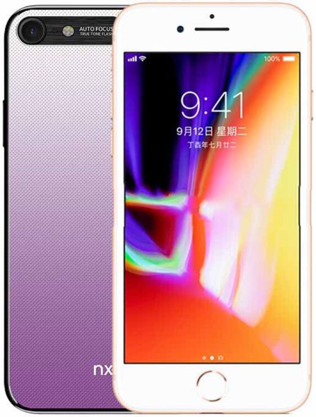 Apple iPhone 8 Hard Cover Paars afbeelding 1