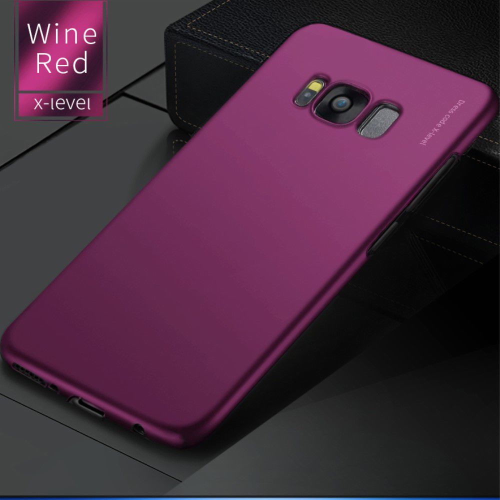 X-Level Knight Frosted Back Cover Samsung Galaxy S8 Wijn Rood afbeelding 2