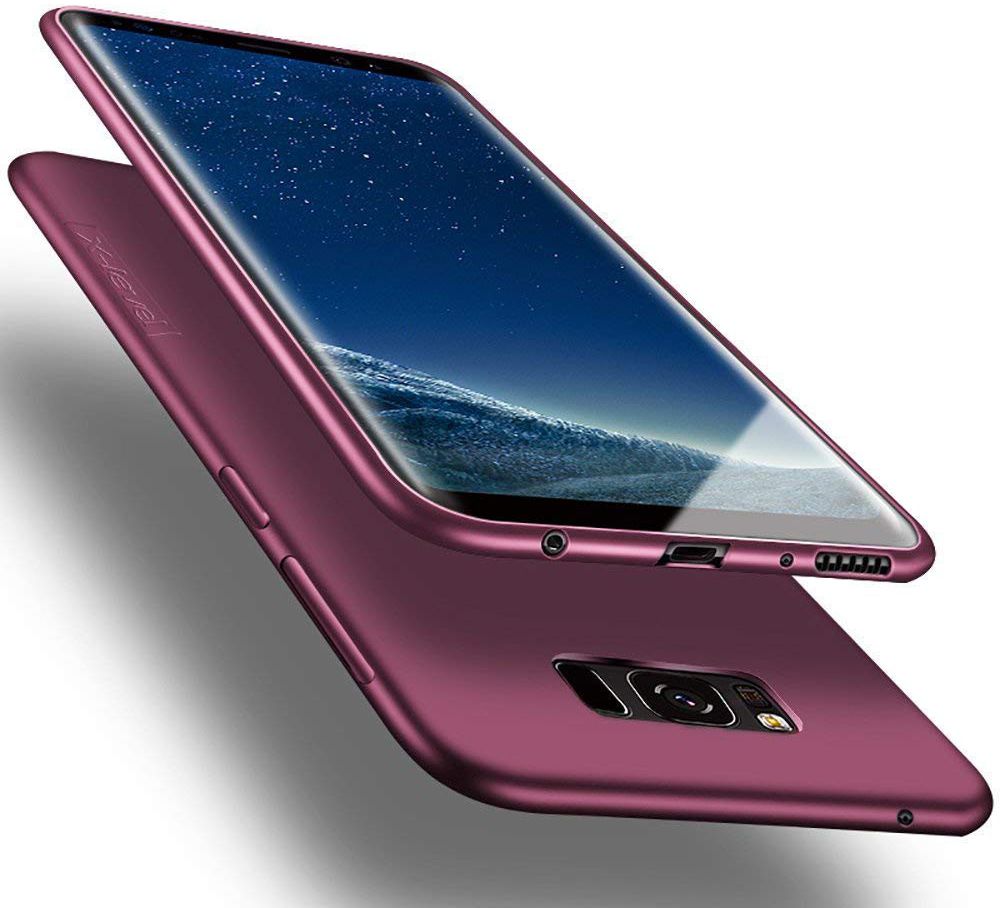 X-Level Knight Frosted Back Cover Samsung Galaxy S8 Wijn Rood afbeelding 1